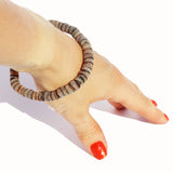 Beautiful Pattern Bracelets With Amber Disc Beads