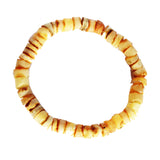 Unpolished Baltic Amber Bracelet - Discs