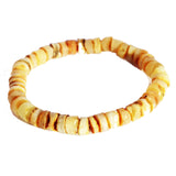 Unpolished Baltic Amber Bracelet - Discs