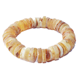 Unpolished Butterscotch or Grey Amber Bracelet