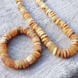 Unpolished Butterscotch or Grey Baltic Amber Necklace