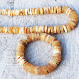 Unpolished Butterscotch or Grey Baltic Amber Necklace
