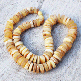 Unpolished Butterscotch or Grey Baltic Amber Necklace