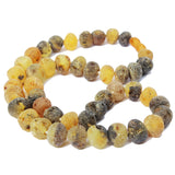 Unpolished Autumn Amber Colour Necklace