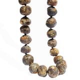 Unpolished Autumn Amber Colour Necklace