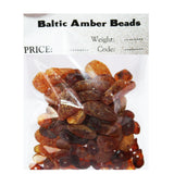 UnPolished Baltic Amber Beads with holes. (5mm-10mm)