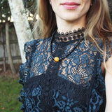 Unpolished black cherry and unpolished butterscotch amber bead Necklace.