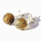 Baltic Amber Studs - Dots