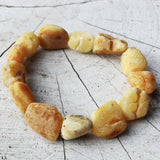 Unpolished Butterscotch Amber Bracelet